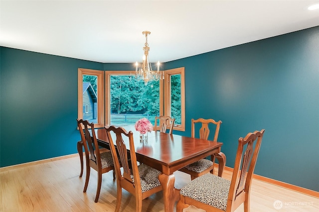 3246 Goshen Rd, Bellingham, WA 98226 - dining area with a chandelier and light wood-type flooring