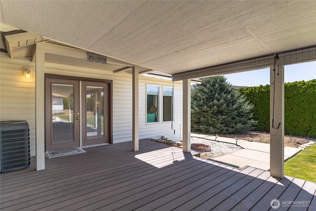 695 S Lyle Ave, East Wenatchee, WA 98802 - wooden terrace featuring french doors