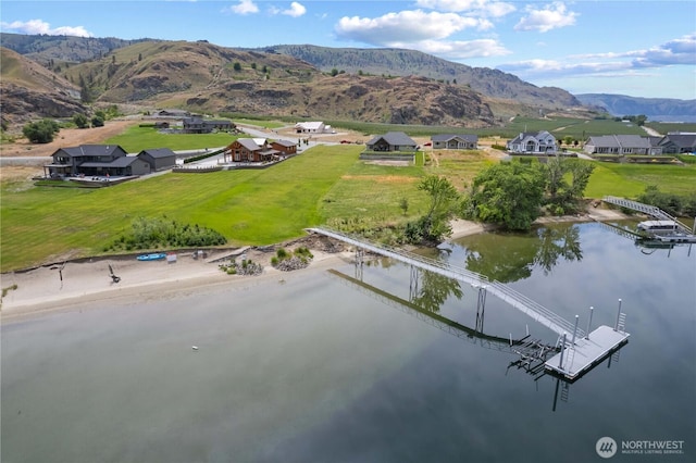 179 N Shore Dr, Orondo, WA 98843 - aerial view of a water and mountain view
