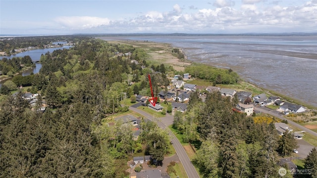 114 Mark Ct SE, Ocean Shores, WA 98569 - aerial view of property's location with a large body of water and nearby suburban area