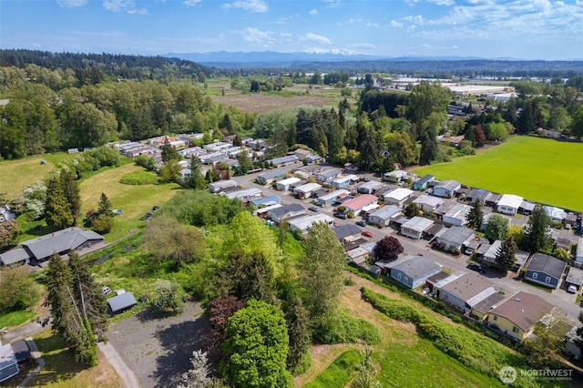 aerial view of residential area
