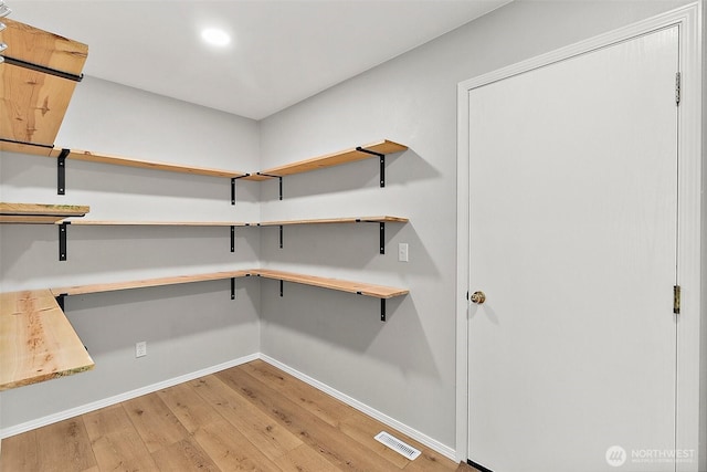 view of storage area