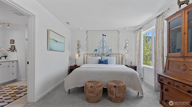 bedroom with baseboards