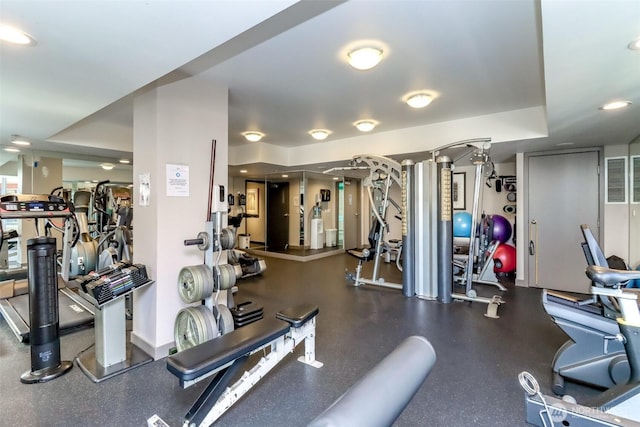 view of exercise room