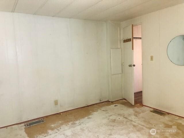 view of spare room