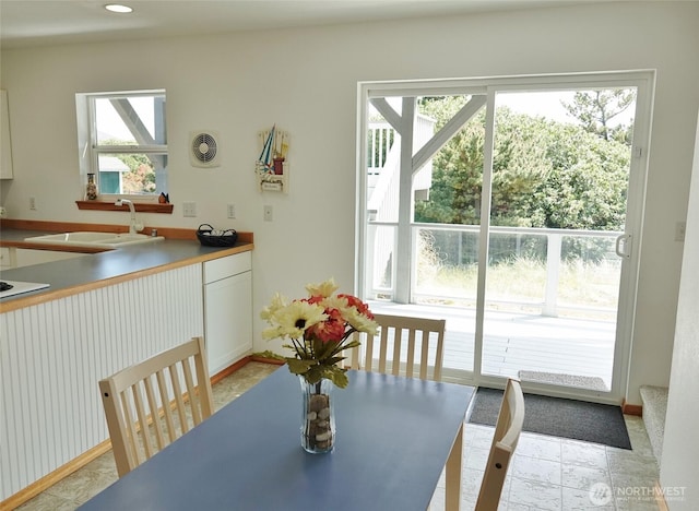 dining room with healthy amount of natural light