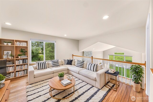 549 E Maberry Dr, Lynden, WA 98264 - living area featuring light wood-style flooring and recessed lighting