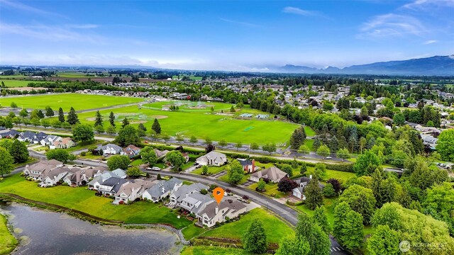 549 E Maberry Dr, Lynden, WA 98264 - aerial perspective of suburban area featuring mountains