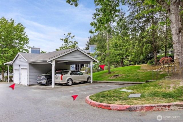 view of vehicle parking