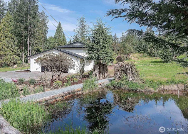 exterior space with an attached garage and driveway