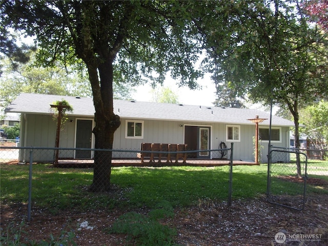 view of rear view of property