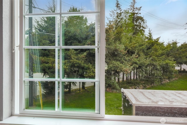 view of doorway to outside