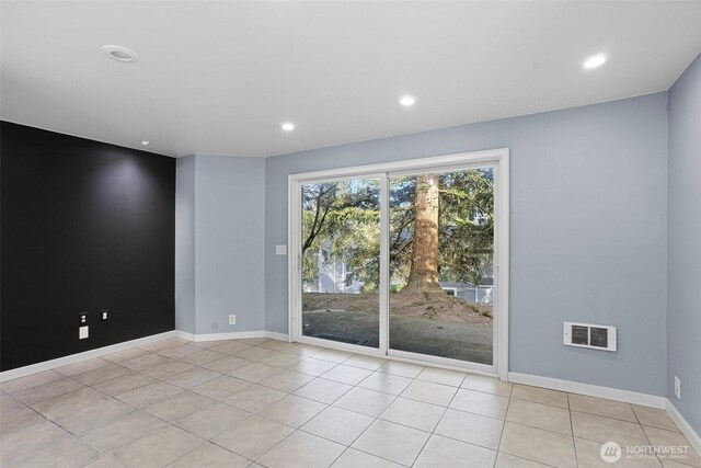 1526 192nd St SE Unit P4, Bothell, WA 98012 - empty room featuring recessed lighting, light tile patterned floors, and baseboards