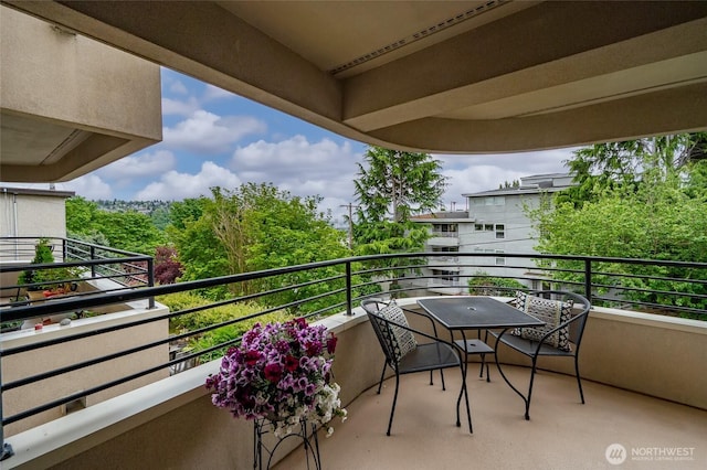 view of balcony