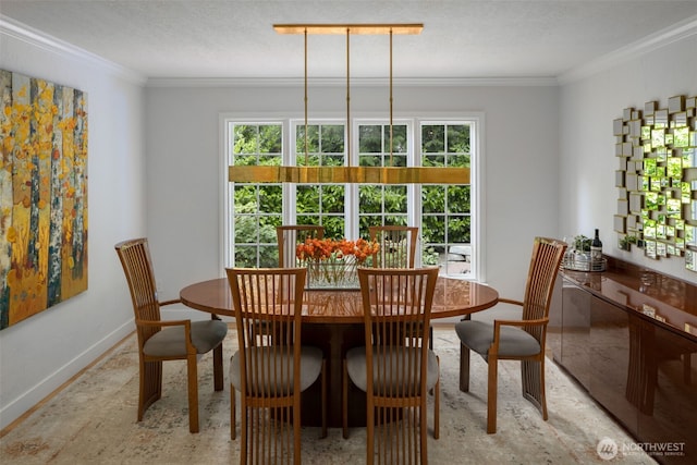 5222 W Mercer Way, Mercer Island, WA 98040 - dining room with plenty of natural light, crown molding, and baseboards