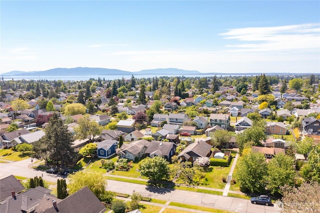 2721 Iron St, Bellingham, WA 98225 - aerial perspective of suburban area with a mountain backdrop