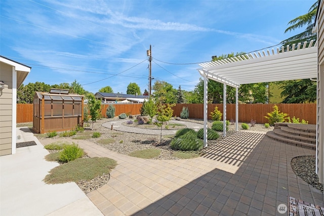 78 Whitten St, Richland, WA 99354 - view of patio featuring a fenced backyard and a pergola