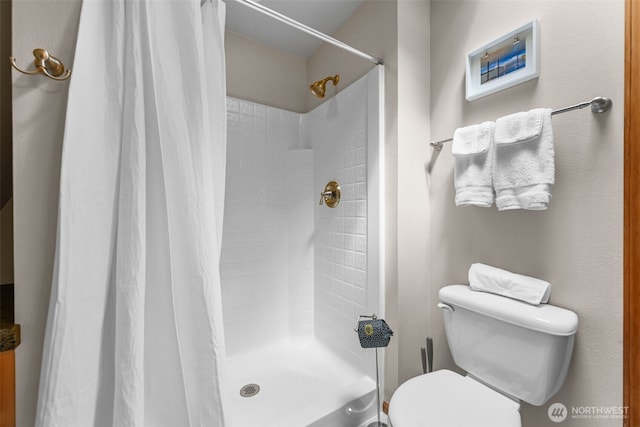436 E Pointes Dr E, Shelton, WA 98584 - bathroom featuring toilet and a tile shower