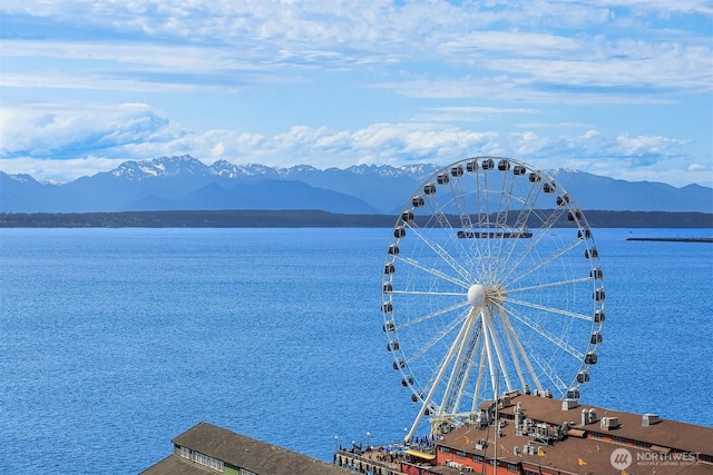 1009 Western Ave Unit 1203, Seattle, WA 98104 - water view with a mountainous background