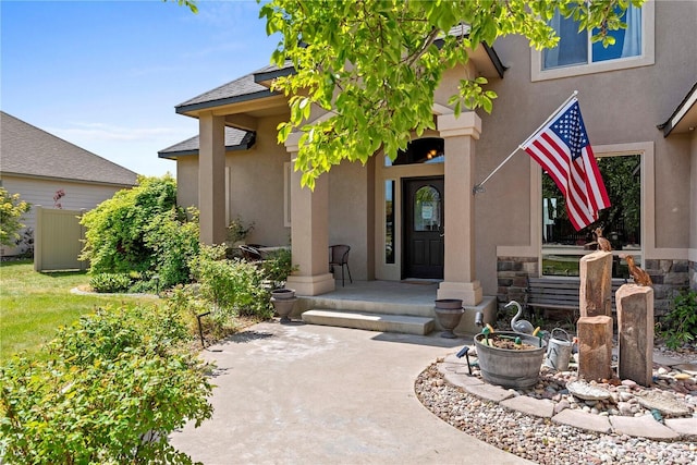 2541 Fancher Heights Blvd, East Wenatchee, WA 98802 - entrance to property with stucco siding and stone siding