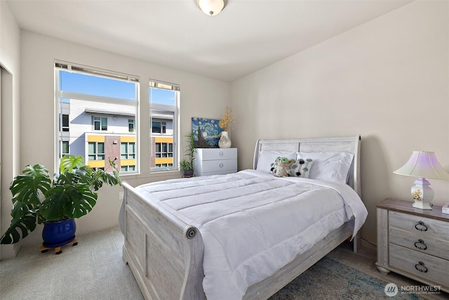 bedroom featuring carpet flooring