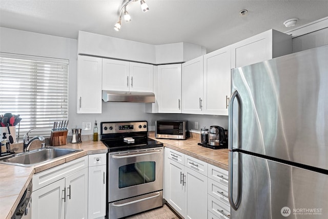 3908 243rd Pl SE Unit Q-203, Bothell, WA 98021 - kitchen featuring stainless steel appliances, under cabinet range hood, a sink, and light countertops