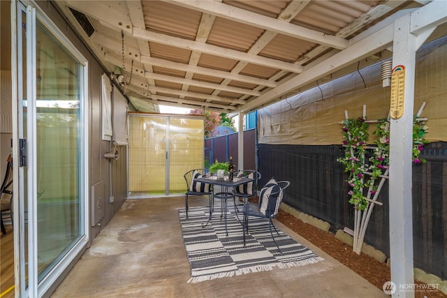 7052 S I St, Tacoma, WA 98408 - view of patio / terrace featuring fence