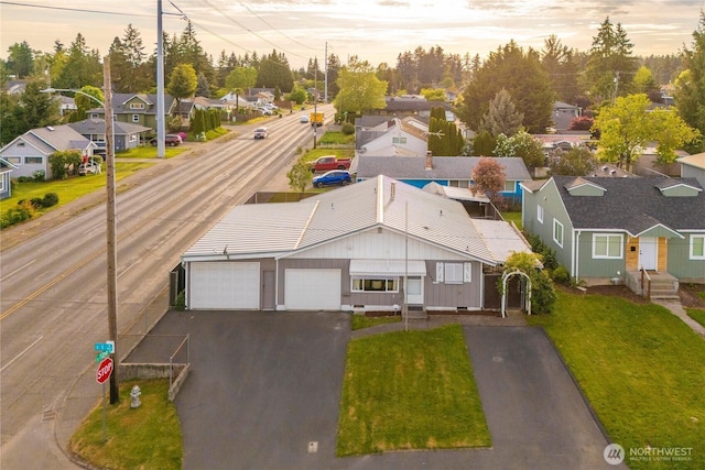 7052 S I St, Tacoma, WA 98408 - aerial view at dusk of a residential view