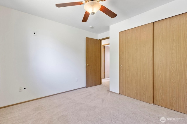 1274 Admirals Dr, Coupeville, WA 98239 - unfurnished bedroom with carpet floors, a closet, and ceiling fan