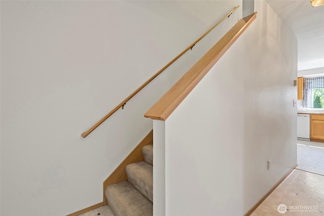 1274 Admirals Dr, Coupeville, WA 98239 - stairs with baseboards