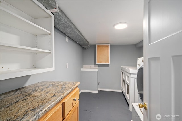420 Renton Ave S, Renton, WA 98057 - clothes washing area with cabinet space and baseboards