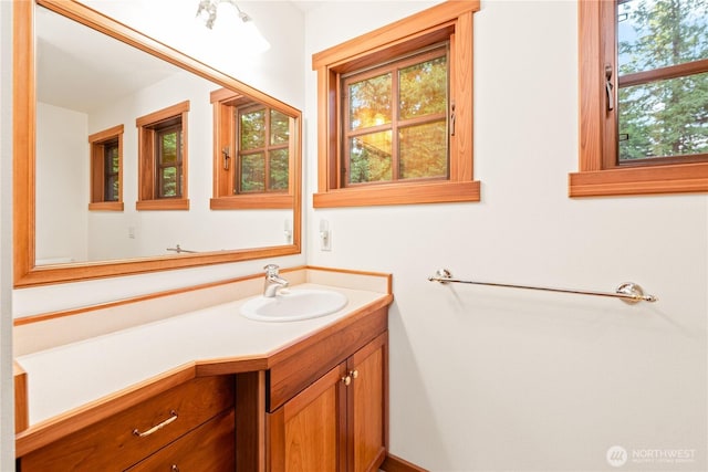 244 Davison Head Dr, Friday Harbor, WA 98250 - bathroom with plenty of natural light and vanity