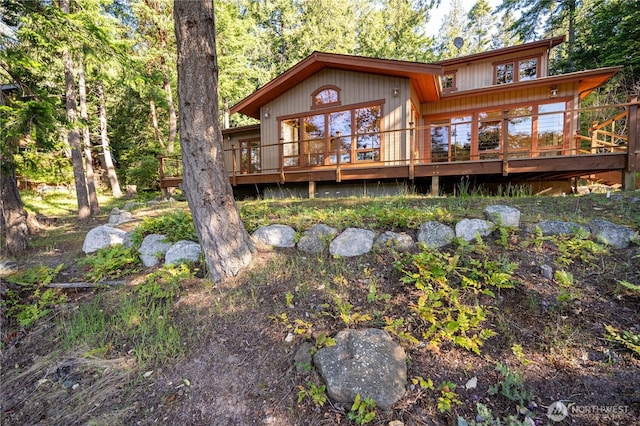 244 Davison Head Dr, Friday Harbor, WA 98250 - rear view of house featuring a deck