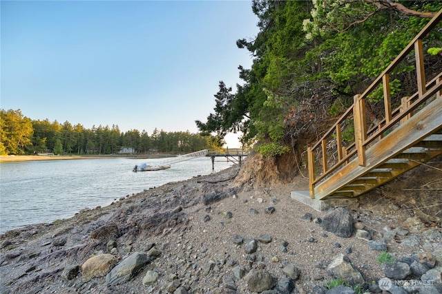 244 Davison Head Dr, Friday Harbor, WA 98250 - view of yard with a water view and a wooded view