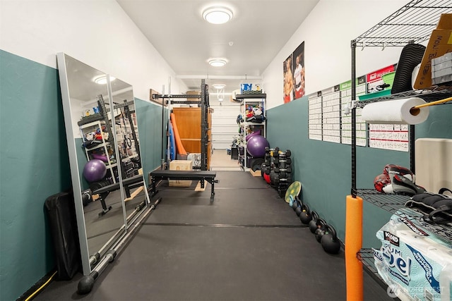view of workout room