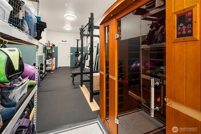 view of exercise room