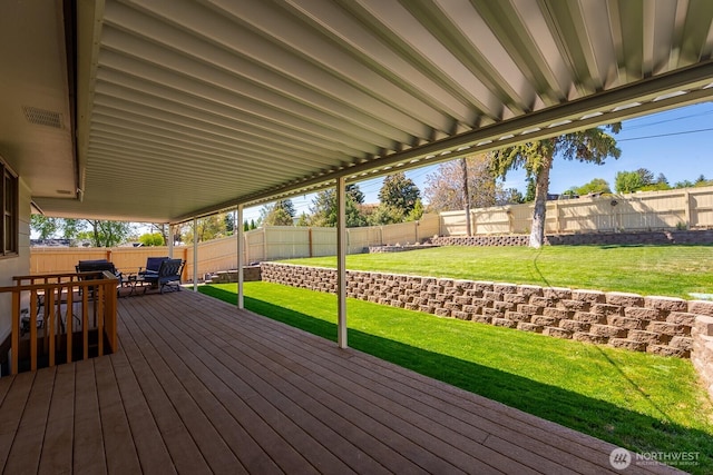 303 Patrick Rd, Ephrata, WA 98823 - wooden deck featuring outdoor dining space