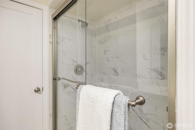 2223 NE 125th St, Seattle, WA 98125 - bathroom featuring a marble finish shower