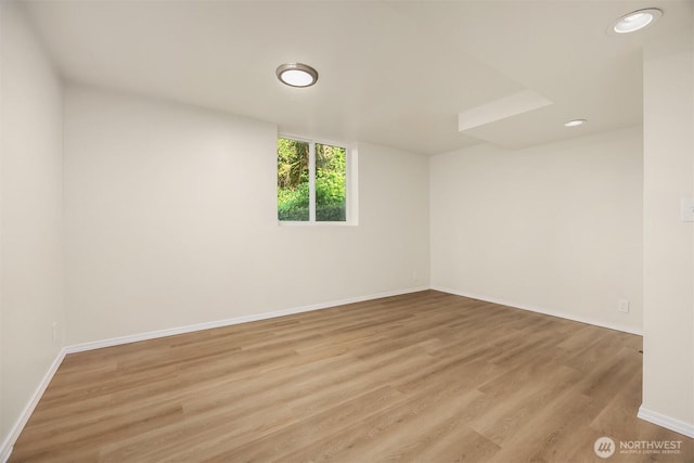 2223 NE 125th St, Seattle, WA 98125 - empty room with light wood-type flooring, baseboards, and recessed lighting