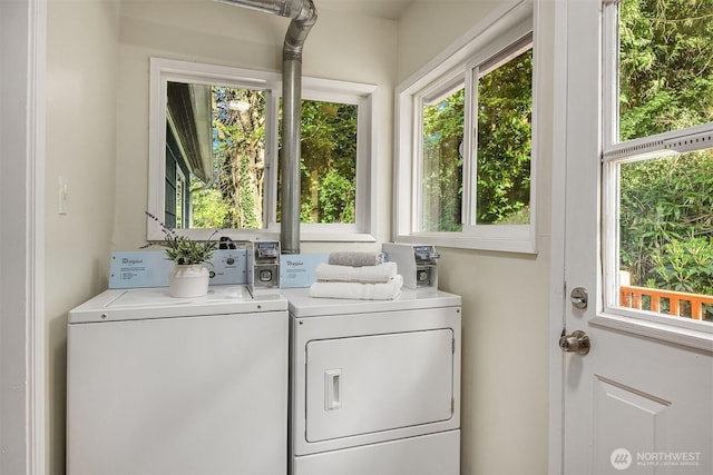 2223 NE 125th St, Seattle, WA 98125 - washroom with washer and clothes dryer and healthy amount of natural light