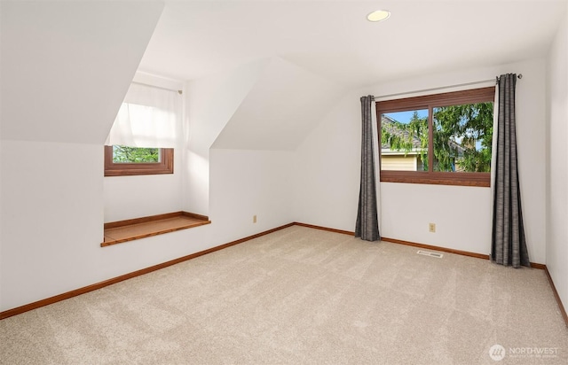 21629 NE 20th Way, Sammamish, WA 98074 - bonus room featuring carpet floors, baseboards, vaulted ceiling, and recessed lighting