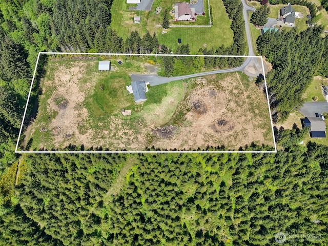 138 Bruinview Ln, Chehalis, WA 98532 - aerial overview of property's location with property parcel outlined