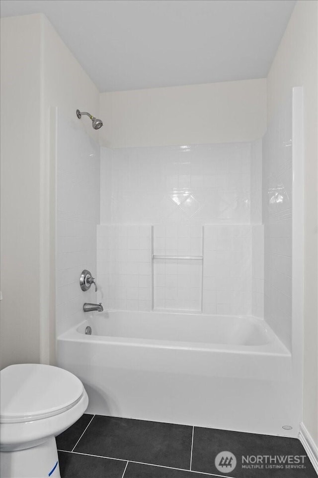 27546 254th Way SE, Maple Valley, WA 98038 - full bath featuring tile patterned flooring, toilet, and bathing tub / shower combination