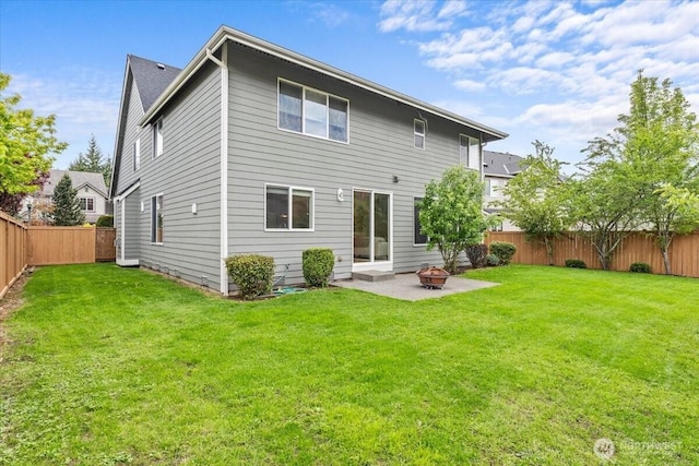 27546 254th Way SE, Maple Valley, WA 98038 - back of property featuring a fire pit and a patio area
