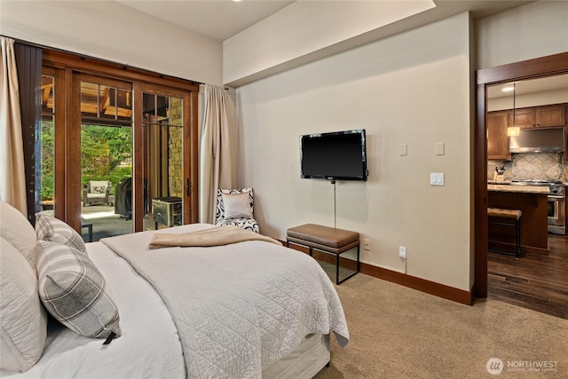 221 Cake Box Ln, Cle Elum, WA 98922 - bedroom featuring access to exterior and carpet flooring
