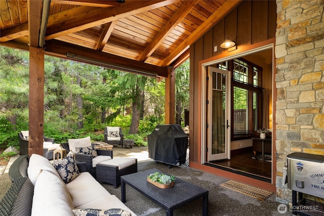 221 Cake Box Ln, Cle Elum, WA 98922 - view of patio / terrace featuring area for grilling and an outdoor hangout area