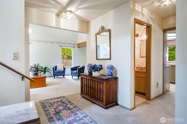 1117 W Racine St, Bellingham, WA 98229 - foyer entrance featuring light colored carpet and baseboards
