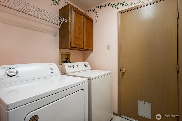 1117 W Racine St, Bellingham, WA 98229 - washroom with washer and dryer and cabinet space