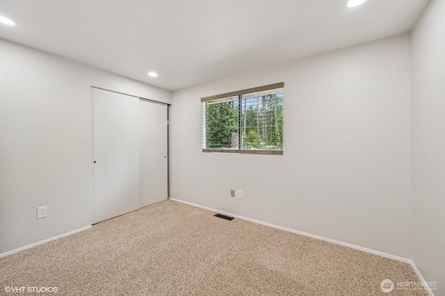 22434 SE Auburn-Black Diamond Rd, Black Diamond, WA 98010 - unfurnished bedroom featuring recessed lighting, carpet flooring, and a closet