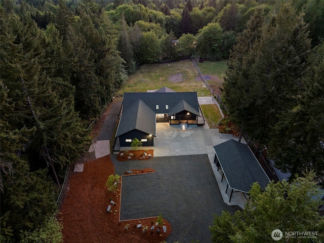 9371 Willamette Meridian Rd NW, Silverdale, WA 98383 - view from above of property featuring a forest